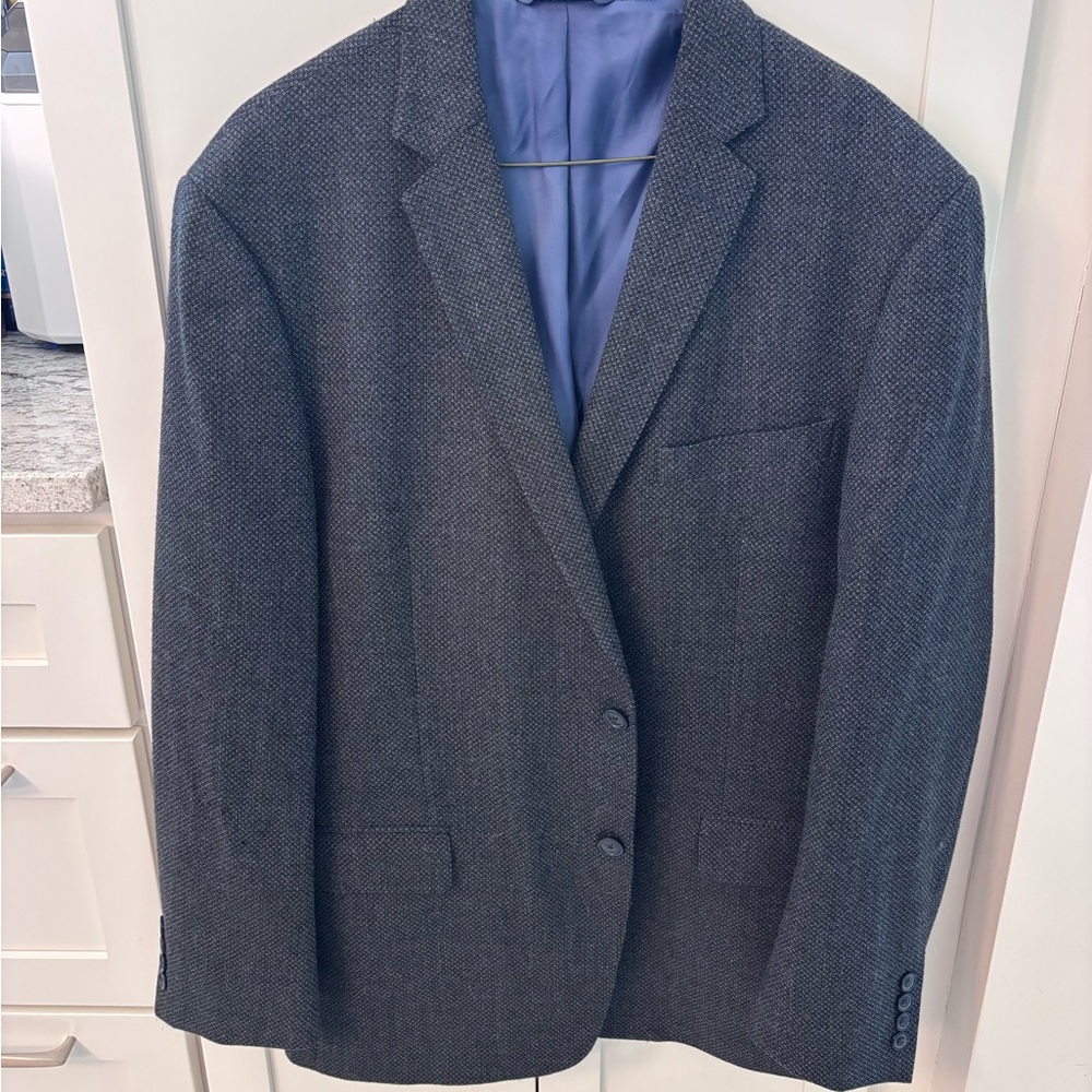 Hart Schaffner Marx Charcoal Textured Sport Coat